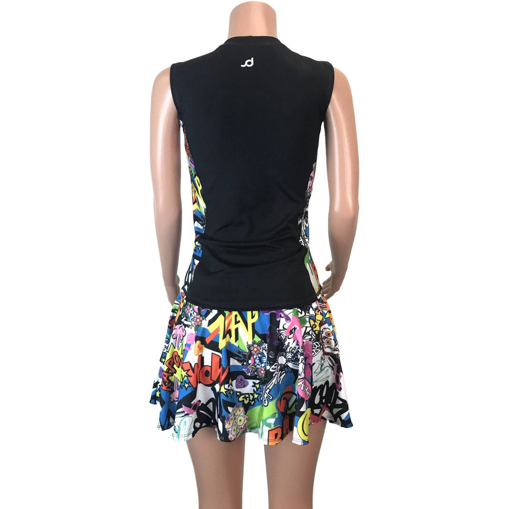 Women's Athletic Outfit- Athletic Oufit, Running Outfit, Golf Apparel, Tennis Outfit Skirt w/ built in compression shorts - Smash Dandy