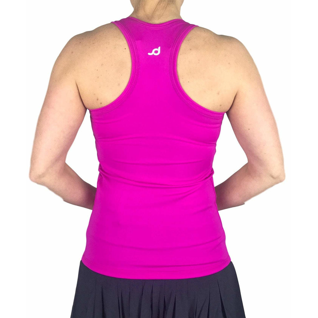 Pink Racerback Athletic Tank, Golf Shirt, Tennis Shirt, Running Shirt or Top, Yoga Top - Smash Dandy