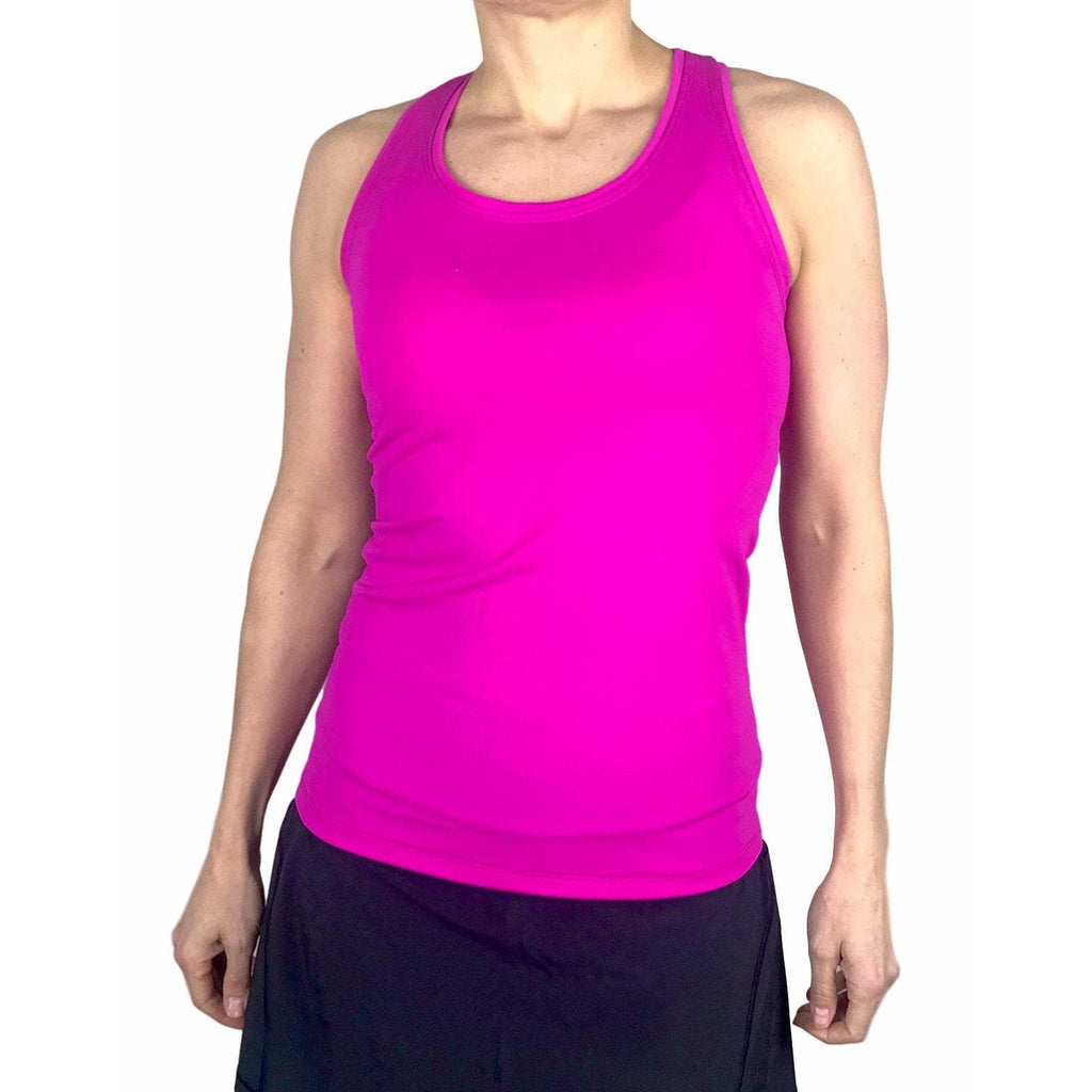 Pink Racerback Athletic Tank, Golf Shirt, Tennis Shirt, Running Shirt or Top, Yoga Top - Smash Dandy