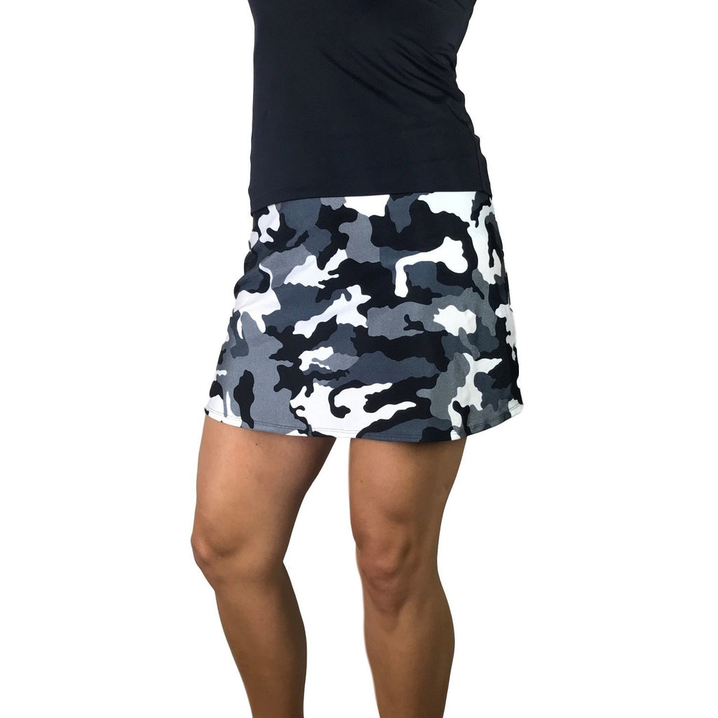 Black and White Camo Athletic Golf Outfit - Smash Dandy